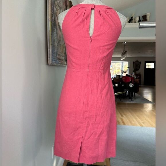 Vintage Ann Taylor Loft Petites Red Sleeveless Halter A-Line Dress size 0P - Picture 2 of 12